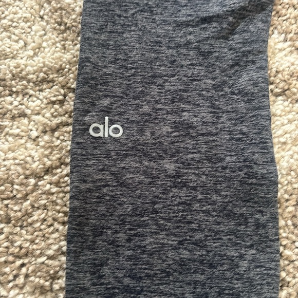 Aloyoga Alosoft High-Waist 7/8 Highlight Legging - Dark Heather Grey - Picture 5 of 6